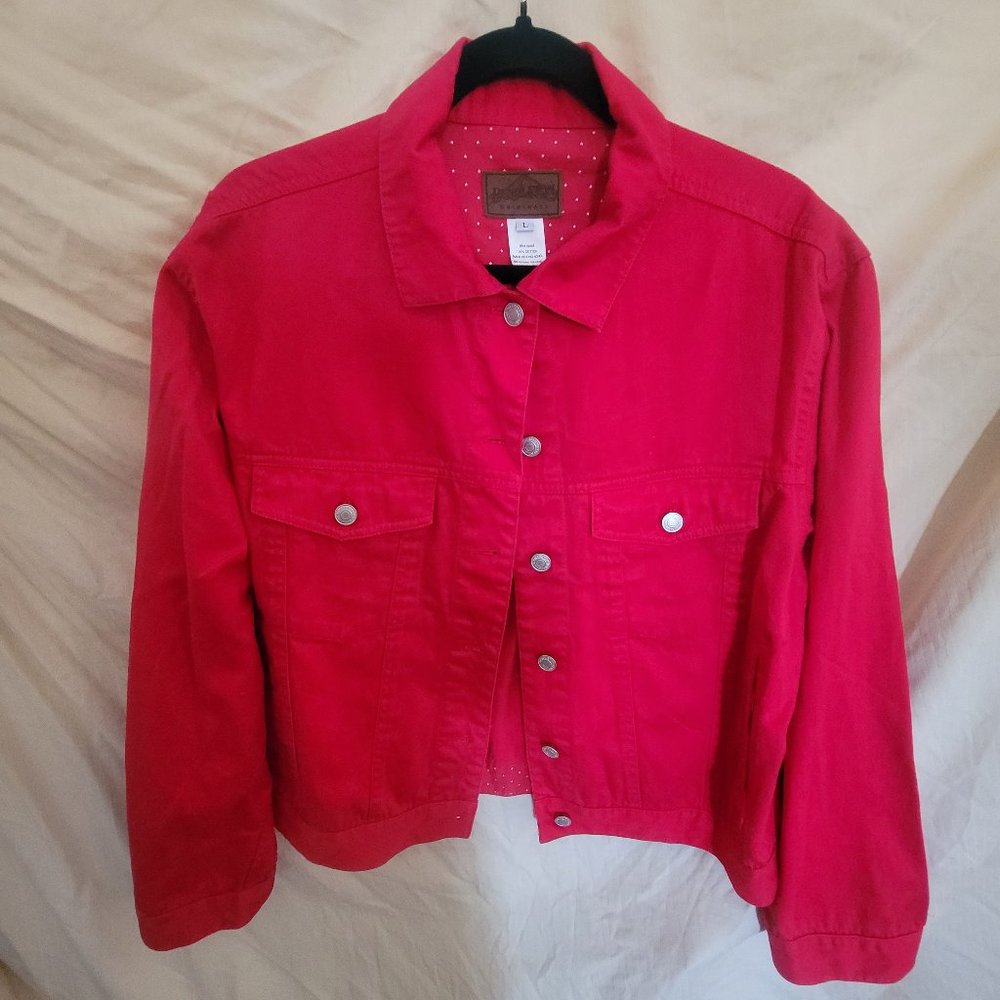 Pendleton Red Ladies Button Jacket. Size L Very C… - image 1